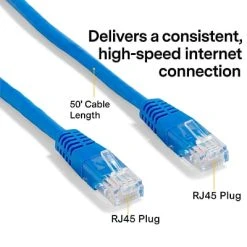 Ethernet Cables NXT Technologies™ NX56836 50' CAT-6 Cable, Blue