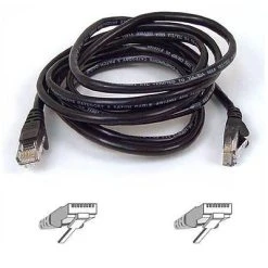 Ethernet Cables Belkin A3L791-03-BLK-S 3' CAT-5e Snagless Patch Cable, Black115