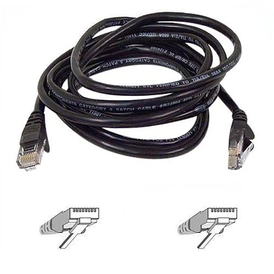 Ethernet Cables Belkin® A3L791 Cat5E 20' Snagless Molded Patch Cable; Black 3 Ethernet Cables Belkin® A3L791 Cat5E 20' Snagless Molded Patch Cable; Black