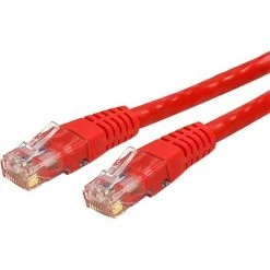 Ethernet Cables Startech 50' Cat 6 Molded RJ45 UTP Gigabit Cat6 Patch Cable; Red
