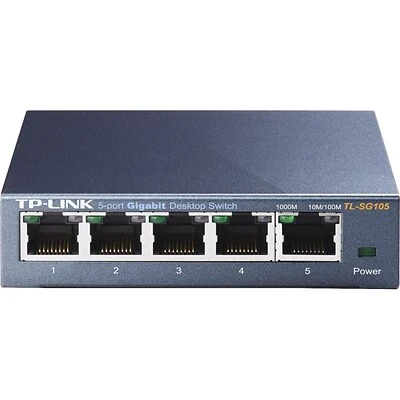 TP Link Ethernet Switches TP-LINK® Unmanaged Gigabit Ethernet Switch; 5-Ports (TL-SG105) 3 TP Link Ethernet Switches TP-LINK® Unmanaged Gigabit Ethernet Switch; 5-Ports (TL-SG105)
