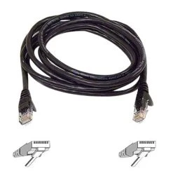 Ethernet Cables Belkin™ 3' Cat6 RJ45/M Snagless Duplex Patch Cable; Black