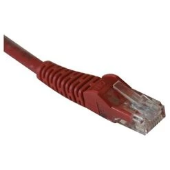 Ethernet Cables Tripp Lite® 2' Cat6 RJ45 Male/Male Gigabit Snagless Molded Patch Cable; Red