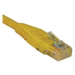 Ethernet Cables Tripp Lite N001-015-YW Cat5e RJ-45 15' Male/Male Snagless Molded Patch Cable, Yellow (N001-015-YW)