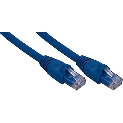 Ethernet Cables QVS® 14' Cat6a RJ45 10Gigabit Ethernet Patch Cord; Blue 3 Ethernet Cables QVS® 14' Cat6a RJ45 10Gigabit Ethernet Patch Cord; Blue
