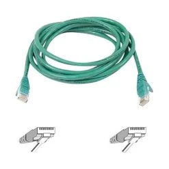 Ethernet Cables Belkin™ 25' Cat6 RJ45/RJ45 Snagless Duplex Patch Cable; Green