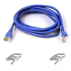 Ethernet Cables Belkin™ 6' Cat6 RJ45/RJ45 Snagless Duplex Patch Cable; Blue