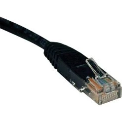 Ethernet Cables Tripp Lite 1' Cat5e RJ45/RJ45 Molded Cable; Black