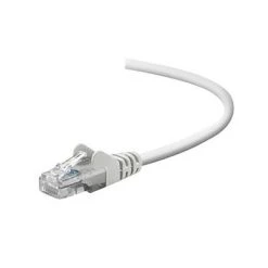 Ethernet Cables Belkin™ 10' Cat5e RJ45/RJ45 Snagless Duplex Patch Cable; White