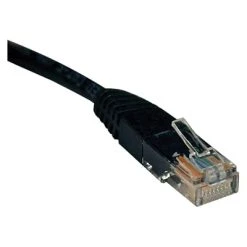 Ethernet Cables Tripp Lite® 50' Cat5e RJ45 Male/Male 350MHz Molded Patch Cable; Black