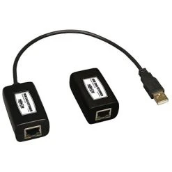 Extenders Tripp Lite® USB Over Cat5/Cat6 USB A Male/A Female Extender Kit; Black