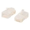 C2G Cables To Go Ethernet Cable Plugs C2G® Cat5 RJ45 8x8 Modular Plug For Round Stranded Cable, Transparent -Linksys shop m001390026 s7