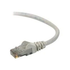 Ethernet Cables Belkin A3L980-05-S 5' RJ-45 Male/Male Cat6 Snagless Patch Cable, Gray