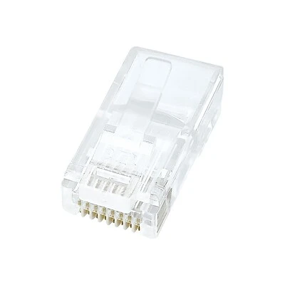 Ethernet Cable Plugs Belkin® Cat 5e RJ45 Male Network Connector; Clear 3 Ethernet Cable Plugs Belkin® Cat 5e RJ45 Male Network Connector; Clear