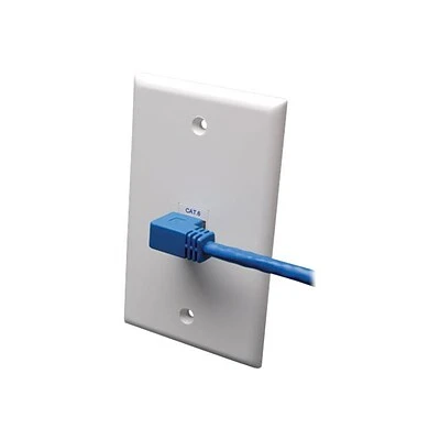 Ethernet Cables Tripp Lite N204-010-BL-RA 10' CAT-6 RJ-45 Right Angle M To RJ-45 M Molded Patch Cable, Blue1 3 Ethernet Cables Tripp Lite N204-010-BL-RA 10' CAT-6 RJ-45 Right Angle M To RJ-45 M Molded Patch Cable, Blue1
