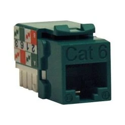 Couplers & Connectors Tripp Lite Cat6/Cat5e 110 Style Punch Down Keystone Jack, Green13
