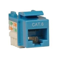 Couplers & Connectors Tripp Lite Cat6/Cat5e 110 Style Punch Down Keystone Jack, Blue52
