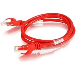 C2G Cables To Go Ethernet Cables C2G® 25' Cat6 Snagless Crossover UTP RJ-45 Male To Male Network Patch Cable; Red