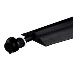 Checkers Cables Cable Covers & Protectors Checkers® 5' Powerback 3 Channel Rubber Duct Protector, Black