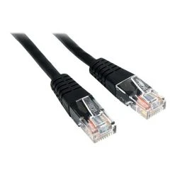 Ethernet Cables StarTech® 25' Cat 5e Molded RJ-45 Male/Male Patch Cable; Black