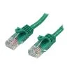 Ethernet Cables StarTech® 25' Cat 5e Snagless RJ-45 Male/Male Patch Cable; Green