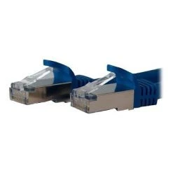 Ethernet Cables Startech 1' Cat 6a Shielded Snagless RJ-45 Male/Male Patch Cable, Blue