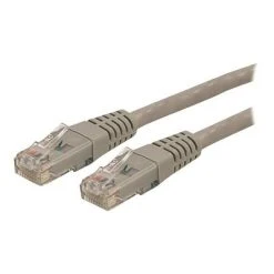 Ethernet Cables StarTech® 15' Cat 6 Molded RJ-45 Male/Male Patch Cable; Gray