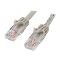 Ethernet Cables StarTech 45PATCH10GR Cat5e Patch Cable With Snagless RJ45 Connectors; 10ft, Gray