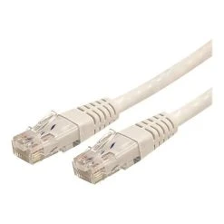 Ethernet Cables StarTech C6PATCH20WH 20ft Cat-6 White Molded RJ45 UTP Gigabit Patch Cable