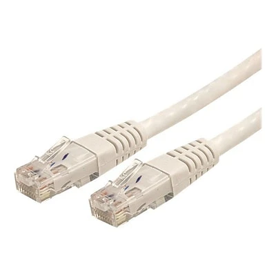 Ethernet Cables StarTech C6PATCH20WH 20ft Cat-6 White Molded RJ45 UTP Gigabit Patch Cable 3 Ethernet Cables StarTech C6PATCH20WH 20ft Cat-6 White Molded RJ45 UTP Gigabit Patch Cable