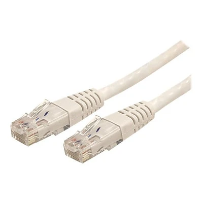 Ethernet Cables StarTech C6PATCH25WH 25ft Cat-6 White Molded RJ45 UTP Gigabit Patch Cable 3 Ethernet Cables StarTech C6PATCH25WH 25ft Cat-6 White Molded RJ45 UTP Gigabit Patch Cable