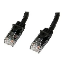 Ethernet Cables StarTech N6PATCH10BK Cat6 Patch Cable With Snagless RJ45 Connectors; 10ft, Black