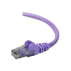 Ethernet Cables Belkin A3L980-07-PUR-S 7' RJ-45 Male/Male Cat6 Snagless Patch Cable, Purple