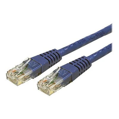 Ethernet Cables StarTech C6PATCH6BL 6ft Cat-6 Blue Molded RJ45 UTP Gigabit Patch Cable 3 Ethernet Cables StarTech C6PATCH6BL 6ft Cat-6 Blue Molded RJ45 UTP Gigabit Patch Cable