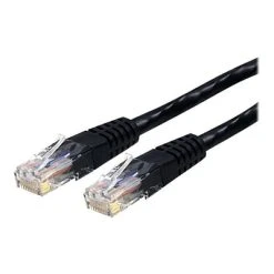 Ethernet Cables StarTech C6PATCH6BK 6ft Cat 6 RJ45 UTP Gigabit Patch Cable; Black Molded