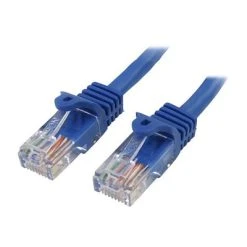Ethernet Cables StarTech RJ45PATCH5 5ft Cat5e Blue Snagless RJ45 UTP Cat 5e Patch Cable