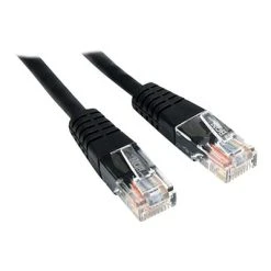 Ethernet Cables StarTech M45PATCH6BK 6ft Cat5e Black Molded RJ45 UTP Cat 5e Patch Cable