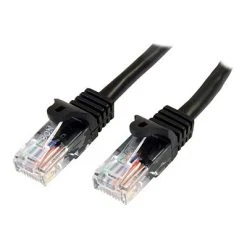 Ethernet Cables StarTech 45PATCH10BK Cat5e Patch Cable With Snagless RJ45 Connectors; 10 Ft, Black