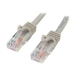 Ethernet Cables StarTech 45PATCH7GR Cat5e Patch Cable With Snagless RJ45 Connectors, 7ft, Gray