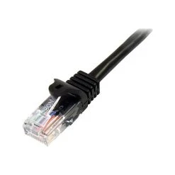 Ethernet Cables StarTech 45PATCH6BK Cat5e Patch Cable With Snagless RJ45 Connectors; 6 Ft, Black
