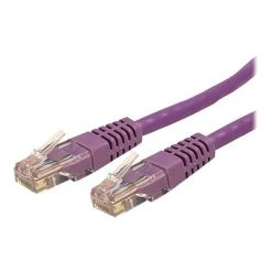 Ethernet Cables StarTech C6PATCH6PL 6ft Cat-6 Purple Molded RJ45 UTP Gigabit Patch Cable