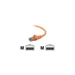 Ethernet Cables Belkin A3L980-15-ORG-S 15' RJ-45 Male/Male Cat6 Snagless Patch Cable, Orange