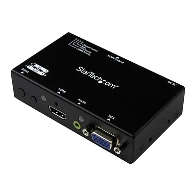 Switches StarTech VS221VGA2HD HDMI/VGA To HDMI Converter Switch For Computer 3 Switches StarTech VS221VGA2HD HDMI/VGA To HDMI Converter Switch For Computer