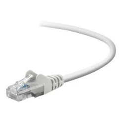 Ethernet Cables Belkin A3L791-20-WHT-S 20' RJ-45 Male/Male Cat5e Snagless Patch Cable, White