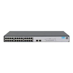 Ethernet Switches HP 1420 Series JH017A#ABA 24-Port Gigabit Ethernet Rack Mountable Switch; Black/Gray