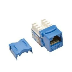 Couplers & Connectors Tripp Lite Cat6/Cat5e 110 Style Punch Down Keystone Jack; Blue, 25/Pack (N238-025-BL)