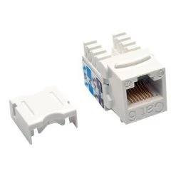 Couplers & Connectors Tripp Lite Cat6/Cat5e 110 Style Punch Down Keystone Jack; White, 25/Pack (N238-025-WH)