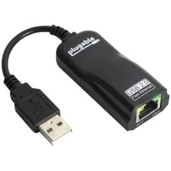 Network Adapters Plugable USB2-E100 USB 2.0 To 10/100Base-TX Fast Ethernet LAN Wired Network Adapter For Wii And Wii U Consoles