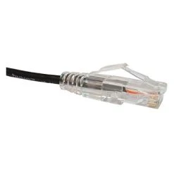 Ethernet Cables Unirise Clearfit Slim Patch Cable, 7 Ft, Black
