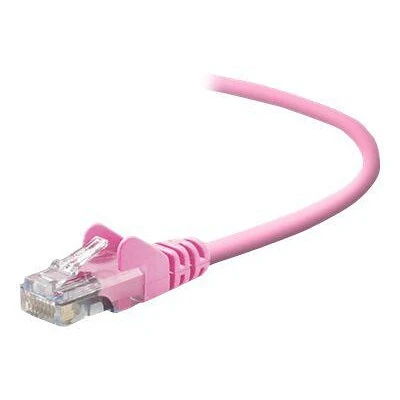 Ethernet Cables Belkin A3L791-03-PNK-S 3' RJ-45 Male/Male Cat5e Snagless Patch Cable, Pink 3 Ethernet Cables Belkin A3L791-03-PNK-S 3' RJ-45 Male/Male Cat5e Snagless Patch Cable, Pink